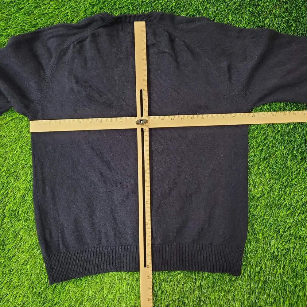 Vintage 90s MOD LL-Bean Sweater Womens Large 21x24 Black USA